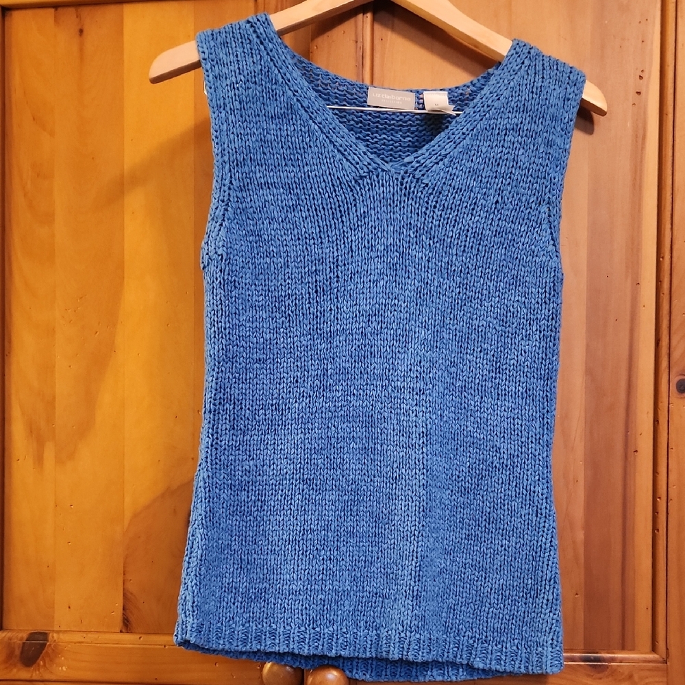 Liz Claiborne Blue Knit Vest
